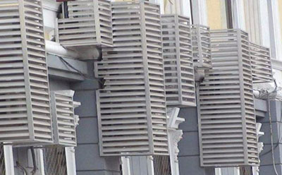 鋅鋼空調(diào)外機罩效果